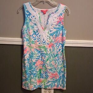 Iconic Print Lilly Pulitzer Multicolor Sleeveless Tunic